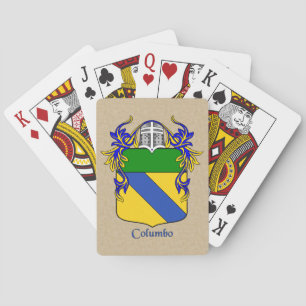 Columbo Heraldisch Schild met Mantel Speelkaarten