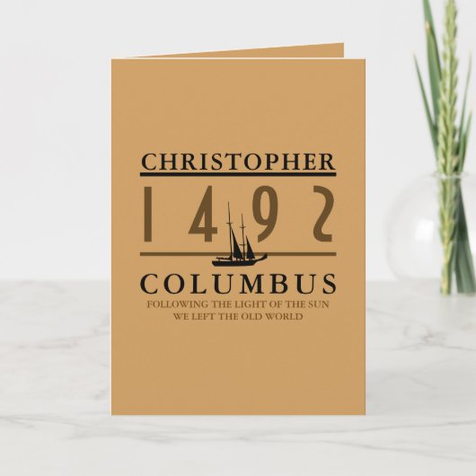 Columbus 1492 kaart (Voorkant)