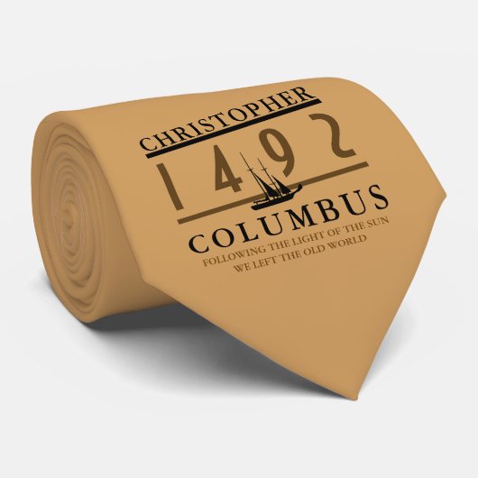 Columbus 1492 stropdas (Opgerold)