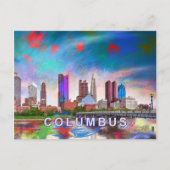 Columbus Abstracte kunst Briefkaart (Voorkant)