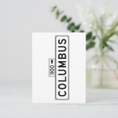 Columbus Avenue, San Francisco Street Sign Briefkaart (Staand voorkant)