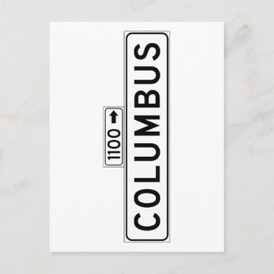 Columbus Avenue, San Francisco Street Sign Briefkaart