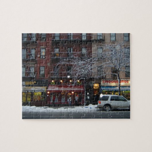 Columbus Avenue Upper West Side New York Snow NYC Legpuzzel (Horizontaal)