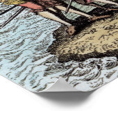 Columbus bij Hispaniola Poster (Hoek)