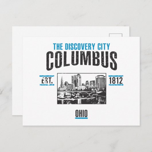 Columbus Briefkaart (Voorkant / Achterkant)