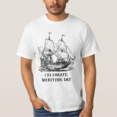 Columbus Caravel Schip T-shirt (Voorkant)