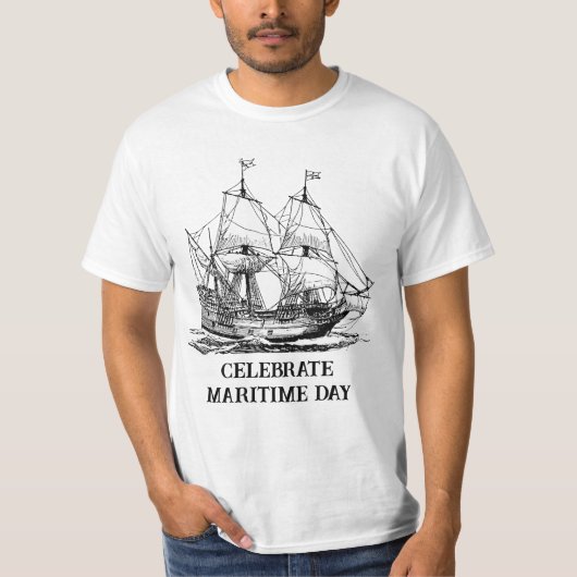 Columbus Caravel Ship T-shirt (Voorkant)