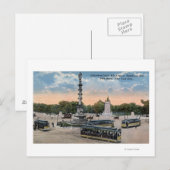 Columbus Circle & 8th Ave. Briefkaart (Voorkant / Achterkant)