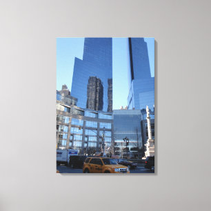 Columbus Circle Architecture New York City NYC Canvas Afdruk