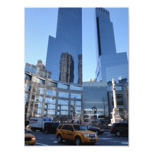 Columbus Circle Architecture New York City NYC Foto Afdruk (Voorkant)