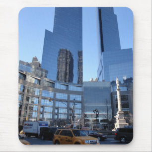 Columbus Circle NYC New York Skyscrapers Taxi Muismat