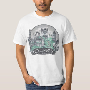 Columbus City Ohio, Verenigde Staten T-shirt