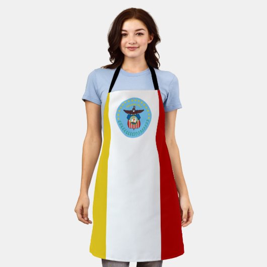 Columbus City vlag Apron Schort (Gedragen)