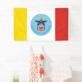Columbus city vlag Ohio Verenigde Staten Verenigde Spandoek (Insitu)