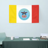 Columbus city vlag Ohio Verenigde Staten Verenigde Spandoek (Beurs)