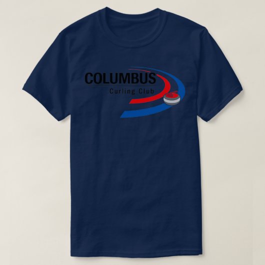 columbus curling club t-shirt (Design voorkant)