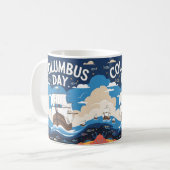 Columbus dag cadeau koffiemok (Voorkant links)