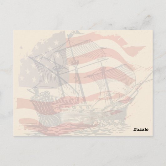 Columbus dag eer geschiedenis 14 oktober briefkaart (Achterkant)