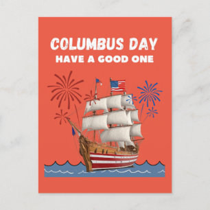 Columbus dag hebben een goede briefkaart