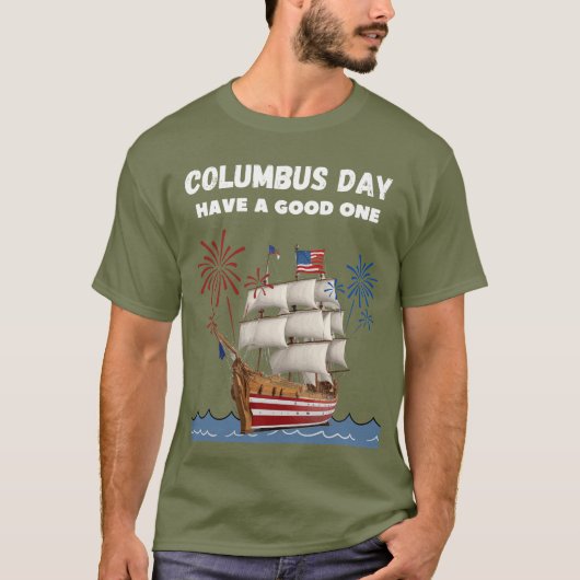 Columbus dag hebben een goede t-shirt (Voorkant)