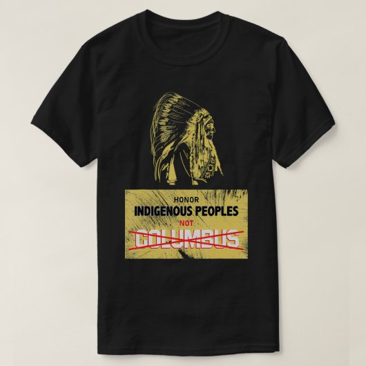 Columbus Day 1492 of vier in de Verenigde Staten I T-shirt (Design voorkant)