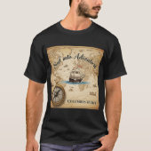 Columbus Day Adventure Map  T-shirt (Voorkant)