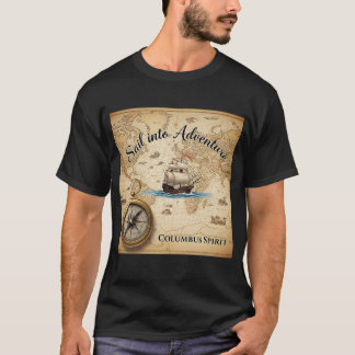 Columbus Day Adventure Map T-shirt