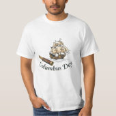 Columbus Day Adventure Ship T-Shirt (Voorkant)