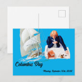 Columbus day briefkaart (Voorkant / Achterkant)