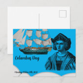 Columbus day briefkaart (Voorkant / Achterkant)