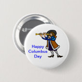 Columbus Day Buttonnen Ronde Button 5,7 Cm (Voorkant /achterkant)