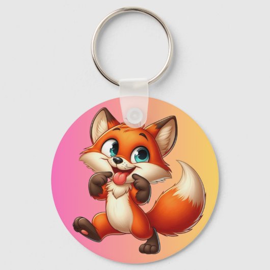 Columbus Day Fox Sleutelhanger (Voorkant)