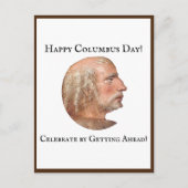 Columbus Day Getting Ahead Grappige grap Briefkaart (Voorkant)