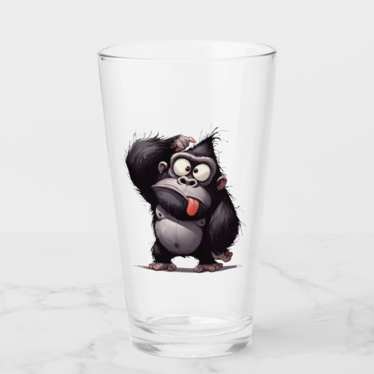 Columbus Day Goofy Gorilla Mok Glas (Voorkant)