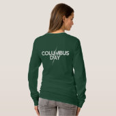 Columbus Day - Happy Columbus Day T-shirt (Achterkant volledig)