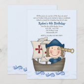 Columbus Day Party uitnodiging (Voorkant / Achterkant)