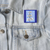 Columbus Day Pin Vierkante Button 5,1 Cm (In situ)