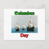 Columbus Day schepen Briefkaart (Voorkant)