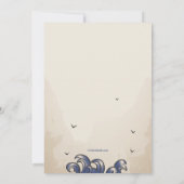 Columbus Day Ship Invitation Kaart (Achterkant)