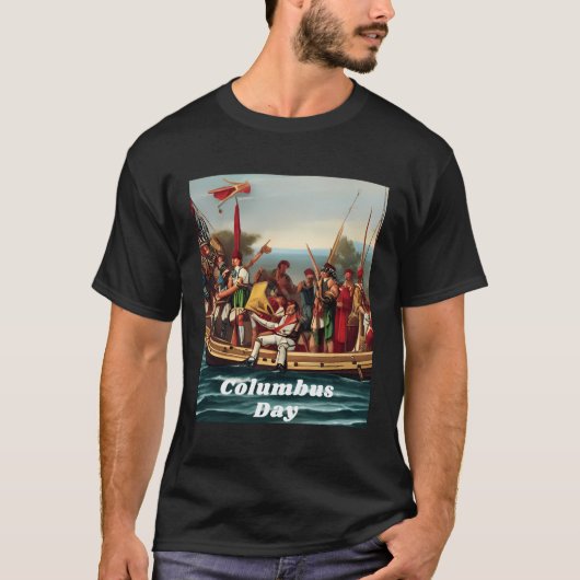 Columbus Day Ship T-shirt (Voorkant)