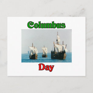 Columbus Day Ships Briefkaart