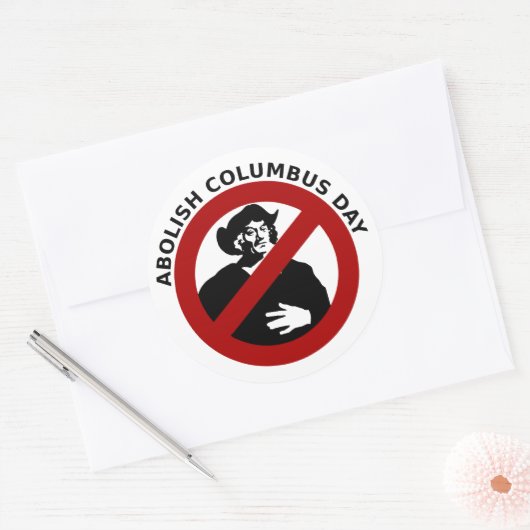 Columbus Day Sticker afschaffen (Envelop)