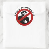Columbus Day Sticker afschaffen (Tas)