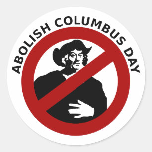 Columbus Day Sticker afschaffen
