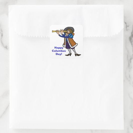 Columbus Day Stickers of naamlabels (Tas)