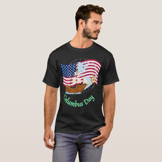 Columbus Day T-shirt (Voorkant volledig)