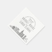 Columbus Deco Skyline | Weddenschap Napkins Servet (Hoek)