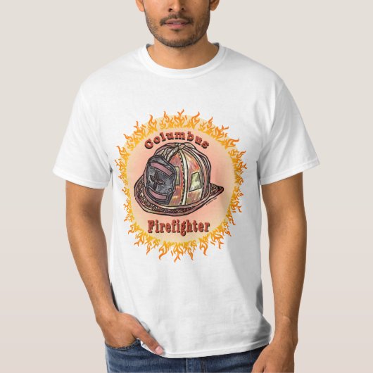 Columbus Firefighter t shirt (Voorkant)