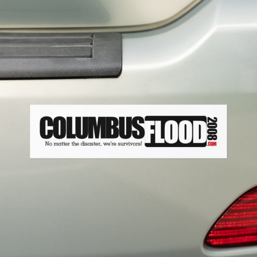 Columbus Flood Bumpersticker (Op auto)
