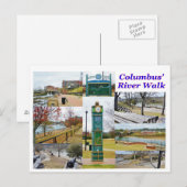 Columbus GA Briefkaart (Voorkant / Achterkant)